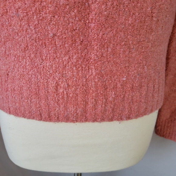 Everlane Teddy Boucle Crew Neck Wool Sweater Pink S - Picture 11 of 16
